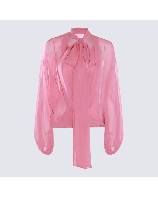 Blumarine Pink Silk Top