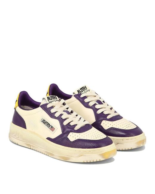 Autry Purple "Super Vintage" Sneakers