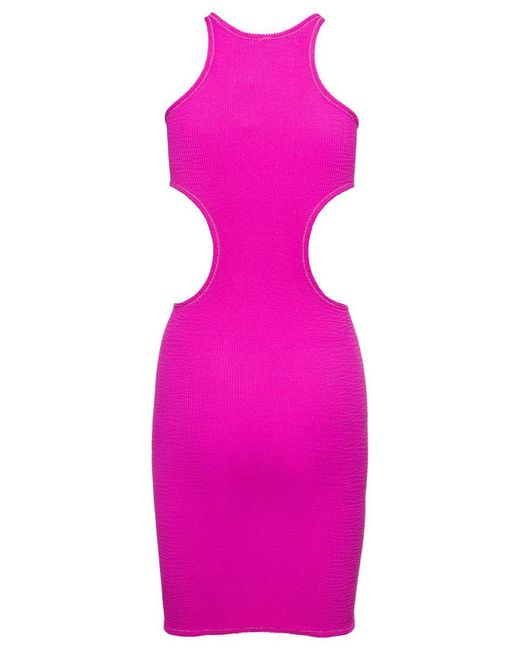 Reina Olga Pink Ele Mini Dress With Cut-Out Detailing