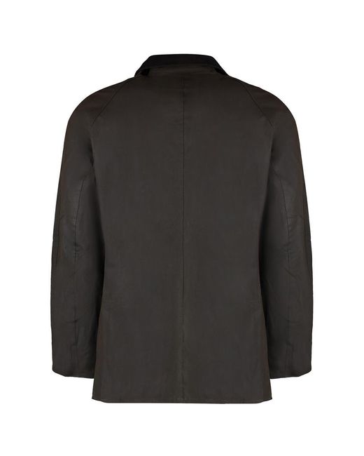 Barbour Black Ashby Wax Waxed Cotton Jacket for men