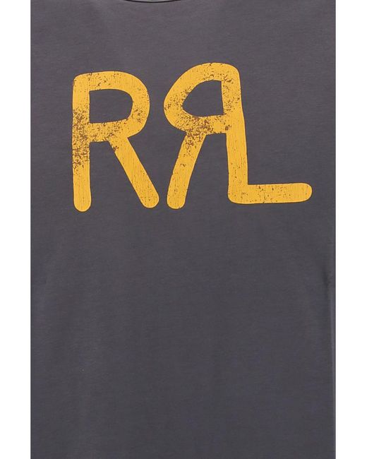 RRL Blue T-shirts & Vests for men