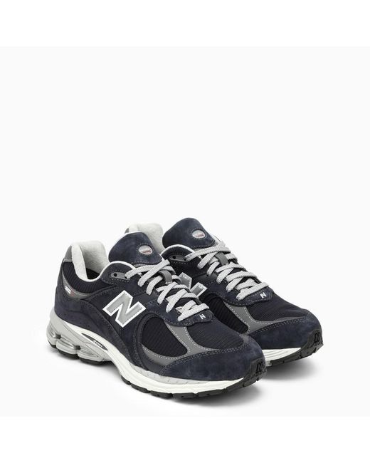 New Balance Blue Low 2002r Eclipse Leather Trainer