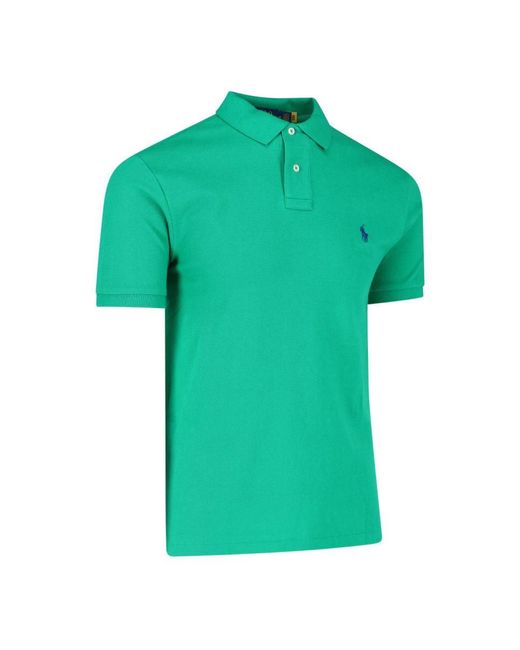 Polo Ralph Lauren Green Embroidered Logo Polo Shirt for men