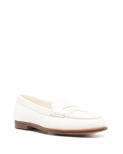Church's White Leather Moccasins