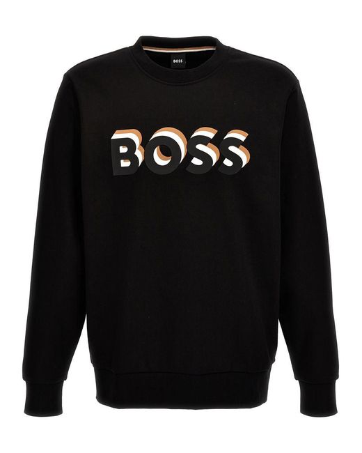 Boss Black Logo Sweatshirt for men