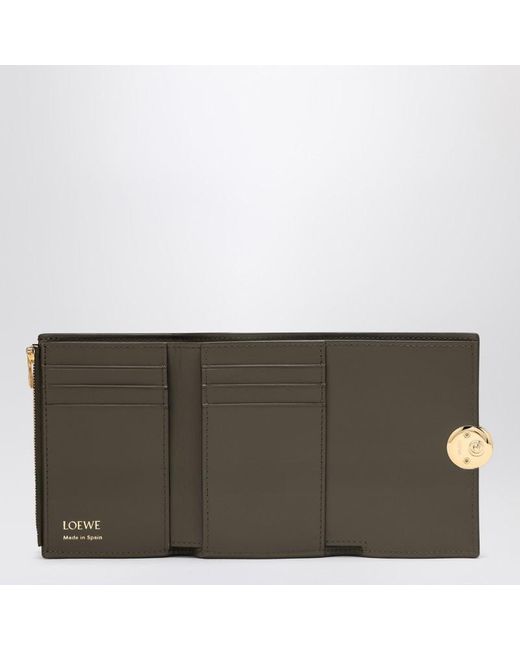 Loewe Green Small Pebble Wallet