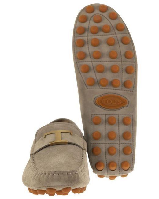 Tod's Gray Flat Shoes for men