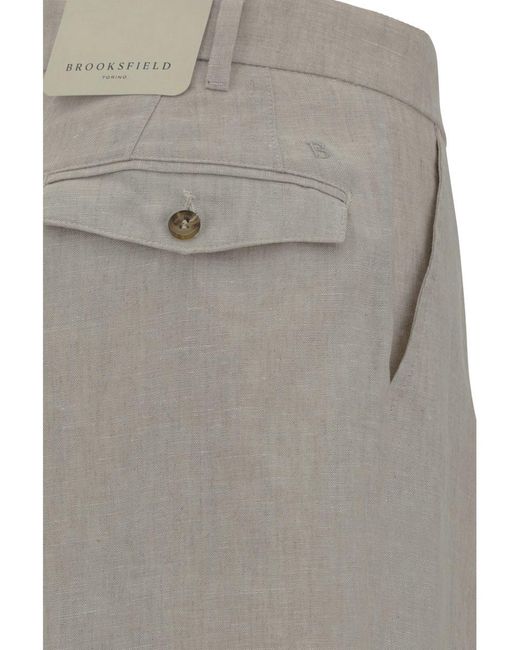 Brooksfield Gray Pants for men