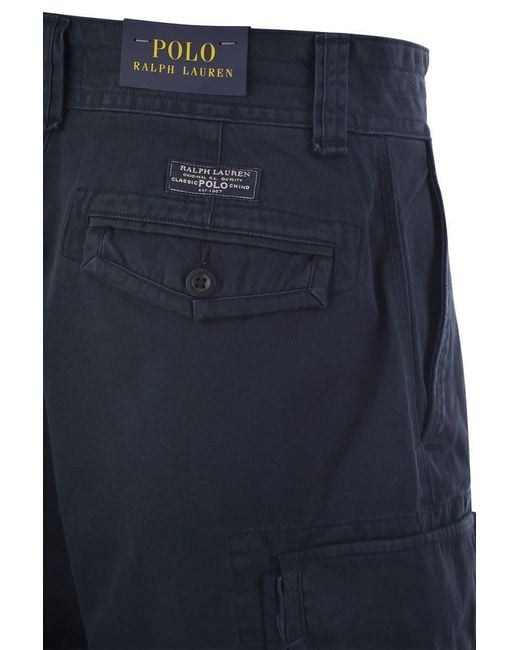 Polo Ralph Lauren Blue Classic Fit Twill Cargo Short for men