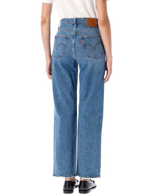 Levi's Blue Ribcage Ankle Jeans