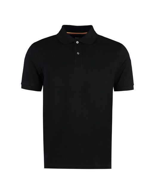 Paul Smith Black Cotton-piqué Polo Shirt for men