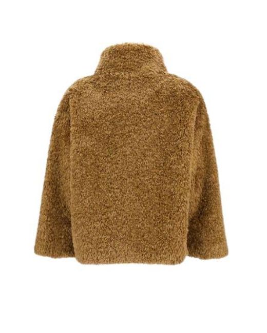 Herno Brown Eco-Fur Coat