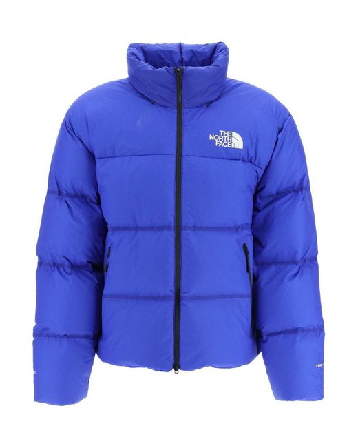The North Face Blue 'nuptse Rmst' Down Jacket for men