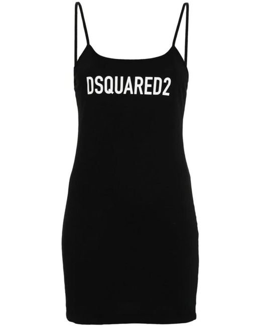 DSquared² Black Strap Dress