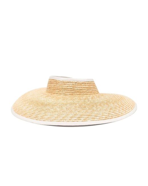 Borsalino Natural Sunny Straw Visor Hat