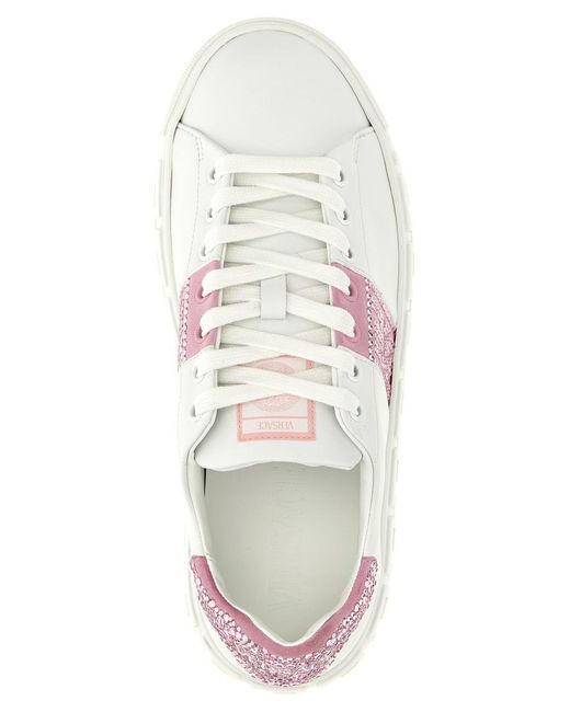 Versace Pink 'greca' Sneakers