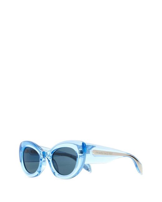 Alexander McQueen Blue Sunglasses