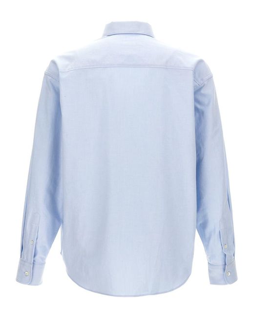 AMI Blue Ami De Coeur Shirt, Blouse for men