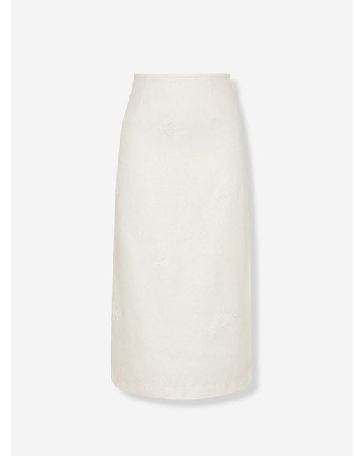 Sir White Alessandra Midi Skirt