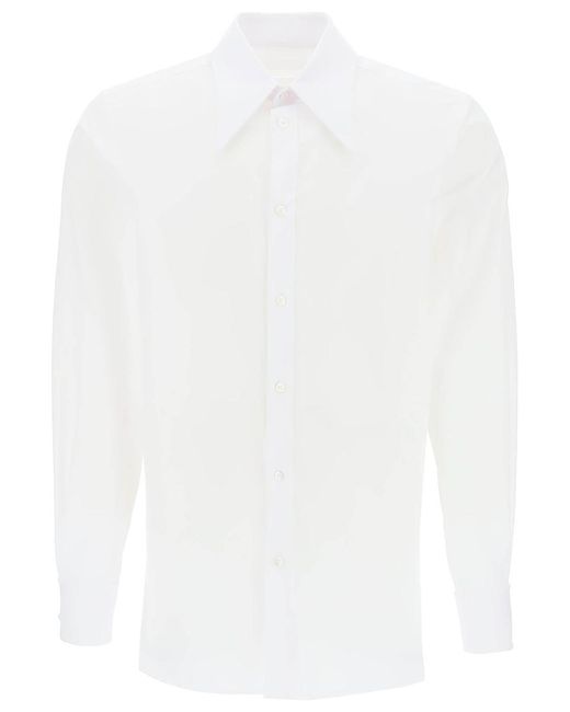 Maison Margiela White "Shirt With Pointed Collar" for men