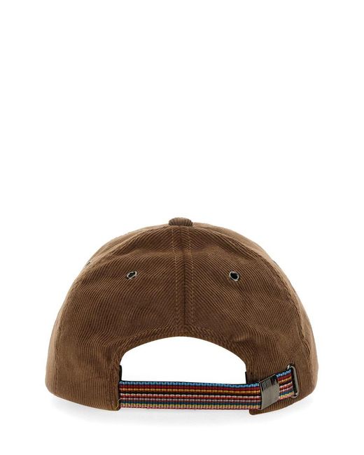 Paul Smith Brown Cotton Blend Hats for men