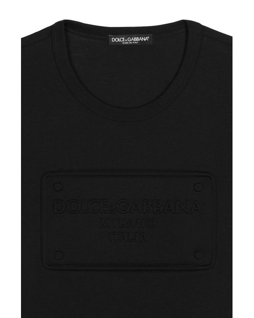 Dolce & Gabbana Black T-Shirts And Polos for men
