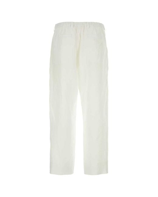 Prada White Pantalone for men