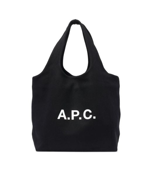 A.P.C. Black Tote Bags