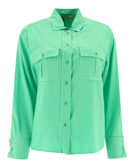 Max Mara Green Silk Shirt