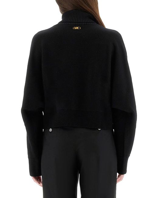 Michael Kors Black Cropped Sweater