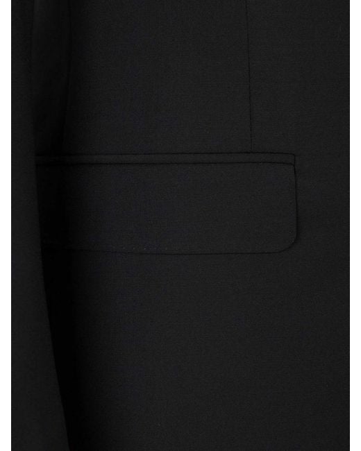 Canali Black Wool Travel Suit for men