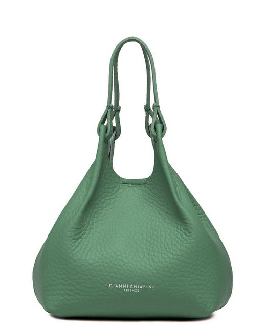 Gianni Chiarini Green Dua Leather Handbag