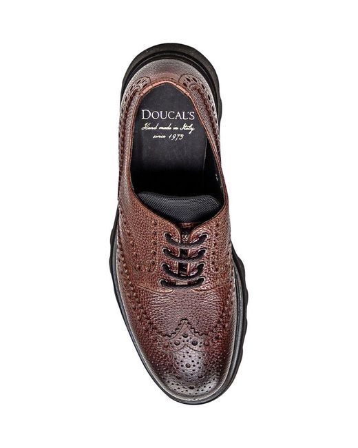 Doucal's Brown Derby Laces for men