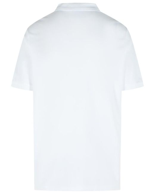 Polo Ralph Lauren White Cotton Polo Shirt for men