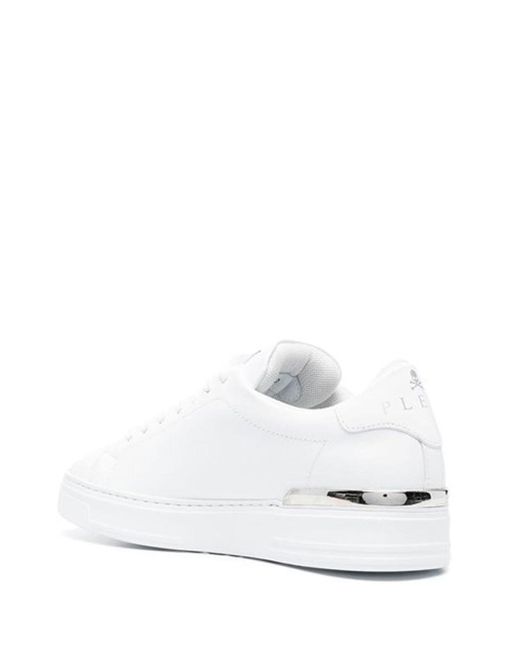 Philipp Plein White Flat Shoes for men