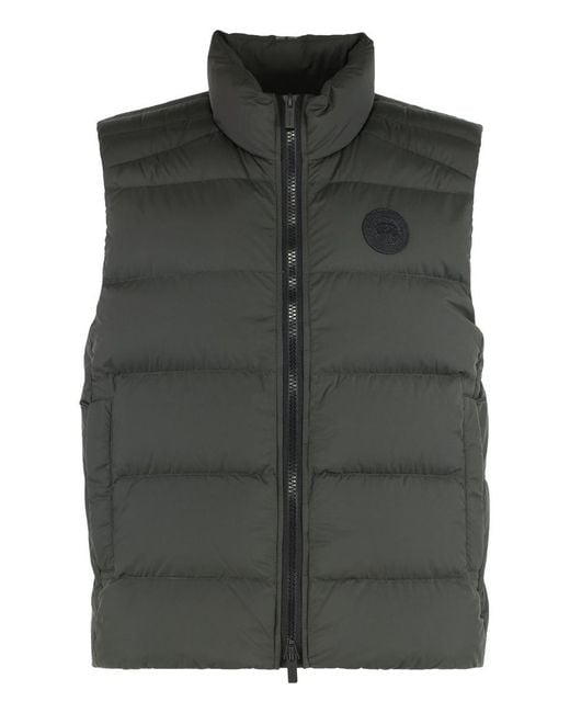 Canada Goose Black Puffer Vest Crofton for men