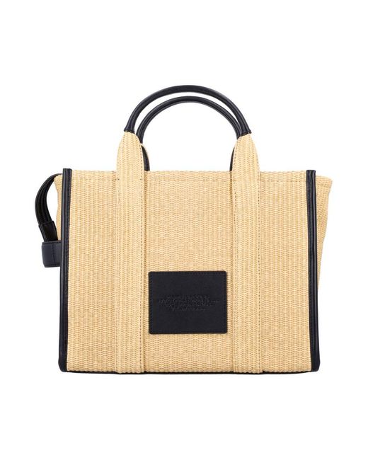 Marc Jacobs Metallic The Raffia Medium Tote Bag