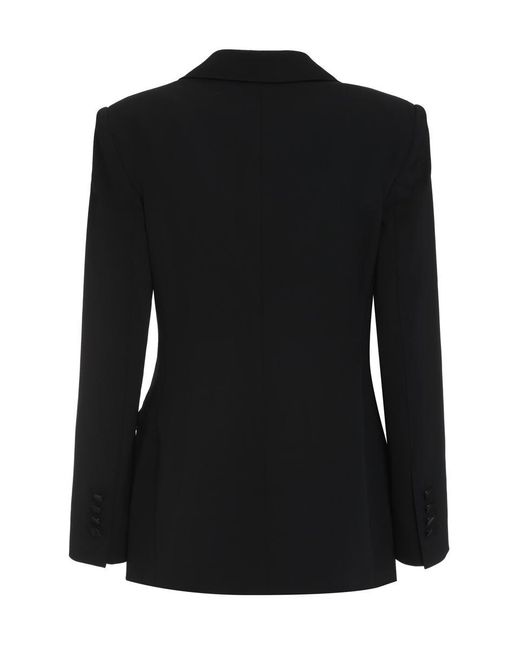 Dolce & Gabbana Black Double-breasted Virgin Wool Jacket