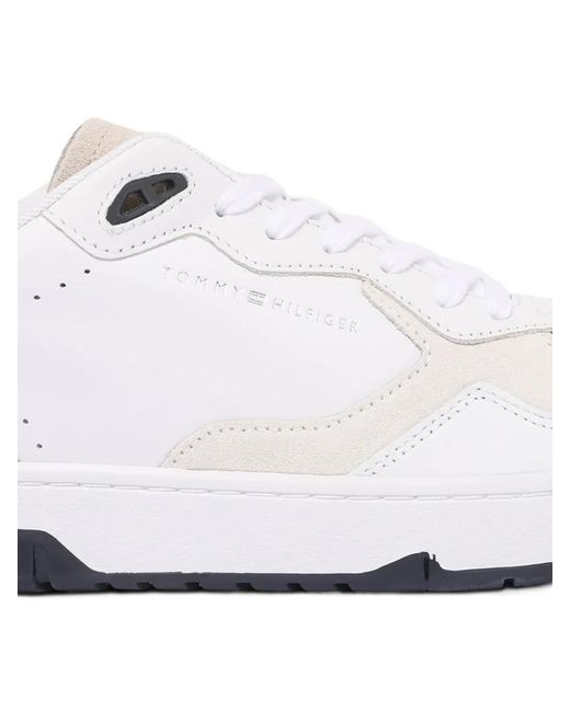 Tommy Hilfiger White Better Basketball Shoes for men