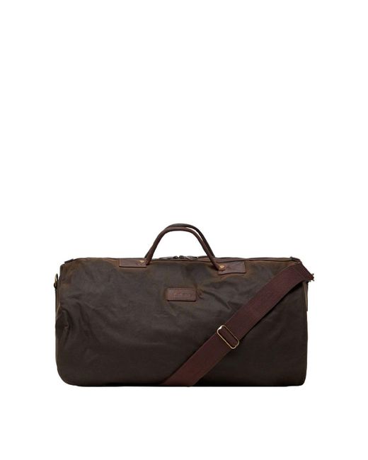 Barbour Brown Duffle Bag for men