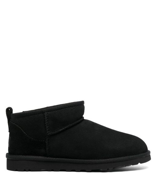Ugg Black Classic Ultra Mini Suede Boots for men