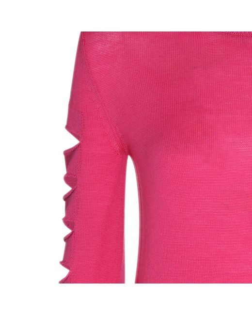 Rick Owens Pink Wool-cotton Blend Jumper
