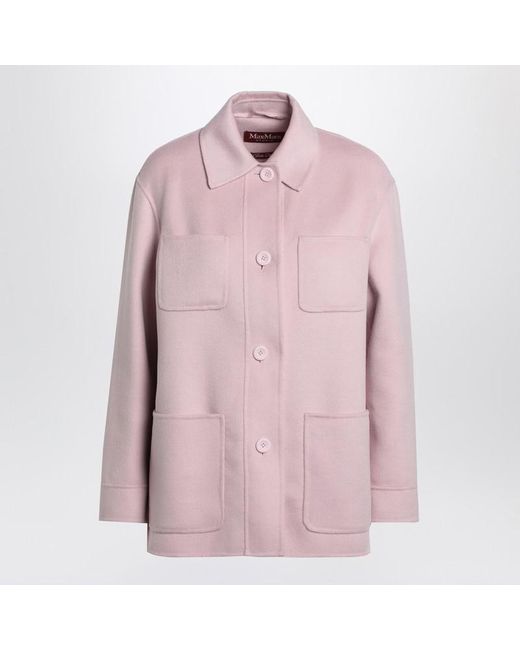 Max Mara Pink Wool Blend Jacket