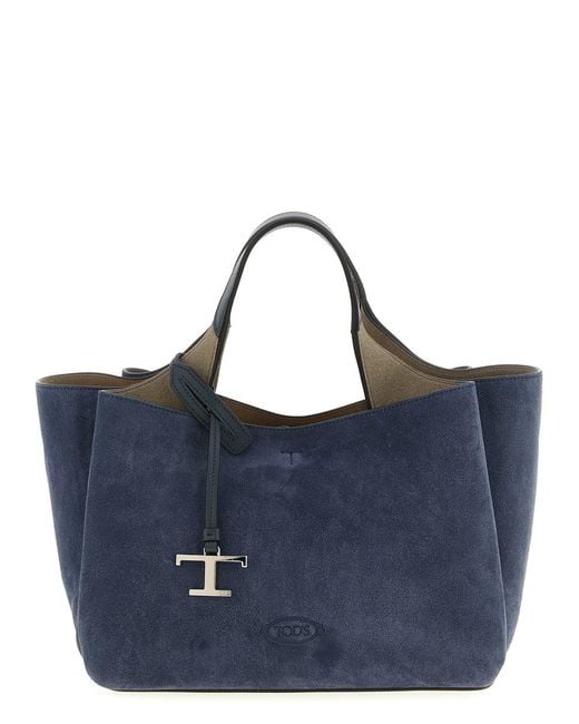 Tod's Blue 'Apa Mini' Handbag