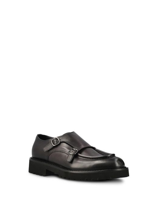 Doucal's Black Low Shoes for men