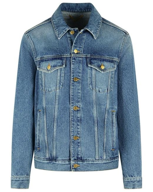 Golden Goose Deluxe Brand Blue Cotton Denim Jacket for men