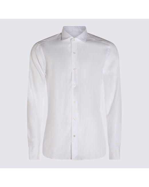 Glanshirt White Cotton Shirt for men