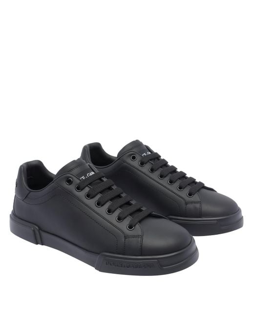 Dolce & Gabbana Black "Portofino" Sports Shoes for men