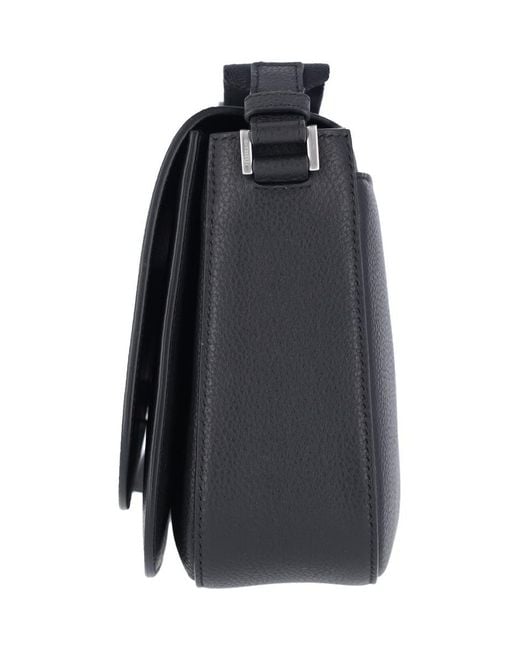 Ferragamo Black Medium Crossbody Bag Fiamma for men