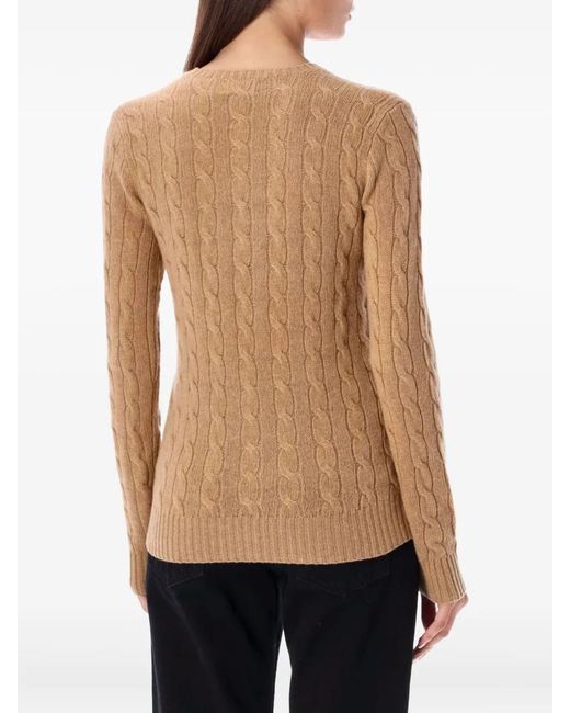 Ralph Lauren Julianna-Long Sleeve-Pullover in Natural Lyst UK